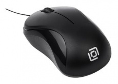 Мышь Oklick 115SR (USB, optical, 1000dpi, для ноутбука, 0.7m, black)