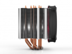 Вентилятор DEEPCOOL REDHAT (1150/1151/1155/1156/1200/1366/2011/775/AM2/AM3/AM4/FM1/FM2, 140mm, 300-1400rpm, 13-31dBa, 6 тепловых трубок, полированное основание, 4pin, 250W) RTL