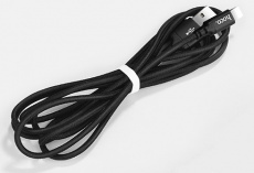 Кабель USB 2.0 Am - Lightning 2.0m (X14 Times Speed, нейлоновая оплётка, black) hoco