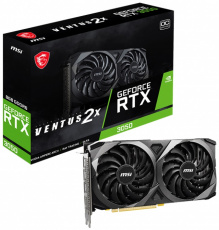 Видеокарта MSI GF RTX3050 VENTUS 2X 8G OC (128bit, GDDR6, HDMI+3xDP) RTL