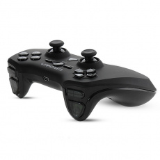 Геймпад Crown CMG-710 (PC/PS2/PS3, беспроводной, вибрация, аккумулятор, black-silver)