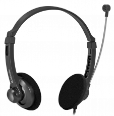 Наушники Defender Aura 104 (накладные открытые, с микрофоном, регулятор, 1.8m, black)