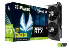 Видеокарта Zotac GF RTX3060 Twin Edge OC 12Gb (ZT-A30600H-10M, 192bit, GDDR6, HDMI+3xDP) RTL