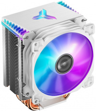 Вентилятор JONSBO CR-1400 (1150/1151/1155/1200/1700/FM1/FM2/AM2/AM3/AM4/AM5, 92mm, Al, 900-2300rpm, 20-31dBa, 4 тепловые трубки, DTH, 4pin, 130W, rainbow LED, white) RTL