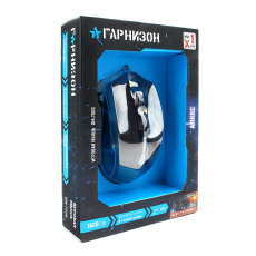 Мышь Гарнизон АЛКЕС GM-700G (USB, optical, 1600dpi, игровая, 1.4m,  black)
