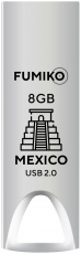 Флеш накопитель USB 2.0 8Gb FUMIKO MEXICO (FMX-02, silver)