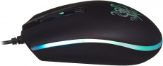Мышь Oklick OCTA 706G (USB, optical, 1600dpi, игровая, подсветка, soft-touch, 1.5m, black)