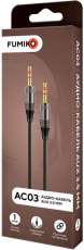 Кабель аудио 3.5mm Jack (m) - 3.5mm Jack (m) 1.0m (FAC03-01, black) FUMIKO