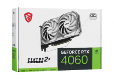 Видеокарта MSI GF RTX4060 8Gb (RTX 4060 VENTUS 2X WHITE 8G, 128bit, GDDR6, HDMI+3xDP) RTL