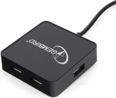 USB 2.0 HUB Gembird UHB-242 (4 порта, 0.5m, black)