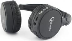 Гарнитура Gembird BHS-100 (накладная закрытая, беспроводная, Bluetooth 5.0, с микрофоном, до 10 часов работы от батареи, black)