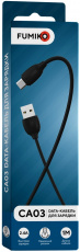 Кабель USB 2.0 Am - micro USB 1.0m (FCA03-04, 2.4A, быстрая зарядка, black) FUMIKO