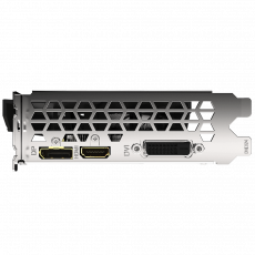 Видеокарта Gigabyte GF GTX1650 4Gb (GV-N1656OC-4GD, 128bit, GDDR6, DVI+HDMI+DP) RTL