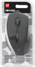 Мышь Defender MM-340 (USB, optical, 1000dpi, 1.35m, black-grey)