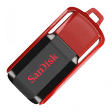 Флеш накопитель USB 2.0 8Gb SanDisk Cruzer Switch (SDCZ52-008G-R35, black-red)