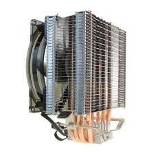 Вентилятор CROWN CM-4 (1150/1151/1155/1156/1366/2011/775/AM2/AM3/FM1/FM2, 125mm, Al, 800-1800rpm, 16-30dBa, 4 тепловые трубки, 4pin, blue LED, 160W) RTL
