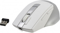 Мышь беспроводная A4Tech Fstyler FG45CS Air2 (optical, 2000dpi, аккумулятор, бесшумный клик, silver-white)