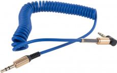 Кабель аудио 3.5mm Jack (m) - 3.5mm Jack (m) 1.8m (CCAB-02-35MMLC-1.8MU, угловой, blue) Cablexpert