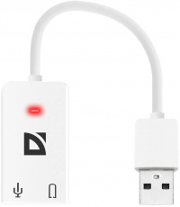 Звуковая карта Defender 63002 (2.0, USB, white) RTL