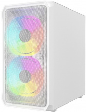 Корпус Powercase Mistral Micro A3W ARGB (CMMAW-A3) (без БП, mATX, USB3.0, 3x ARGB Fan, white)