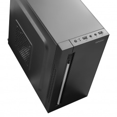 Корпус GINZZU D350 (без БП, mATX, RGB, black)