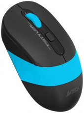 Мышь беспроводная A4Tech Fstyler FG10S (optical, 2000dpi, AA, бесшумный клик, black-blue)