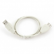 Кабель USB 2.0 Am - Af удлинительный 0.75m (CC-USB2-AMAF-75 cm/300, grey) Gembird