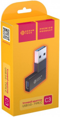 Переходник USB3.0 (m) - Type-C (f) (С3, black) Dream