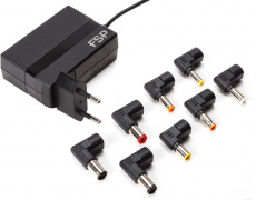 Зарядное устройство для ноутбука FSP Twinkle 65 (вход 100-240V, выход 18-20V (автоопределение), 65W, black)