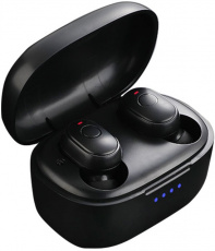 Гарнитура FUMIKO BE08 (FBE08-01, затычки, беспроводная, Bluetooth 5.0, с микрофоном, до 5 часов работы от батареи, black)
