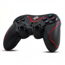 Геймпад Crown CMG-707 (PS3, Bluetooth, беспроводной, вибрация, black-red)