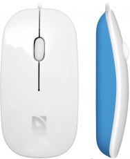 Мышь Defender NetSprinter 440 WI (USB, optical, 800dpi, ультратонкая для ноутбука, white-blue)