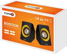 Колонки FUMIKO BOSTON (6W, USB, black)