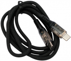 Кабель USB 2.0 Type-C - Type-C 1.0m (CCP-USB2-CMCM-SCR-1M, медь, 6A, 66W, быстрая зарядка, QC3.0, PD3.0, нейлоновая оплётка, black) Cablexpert