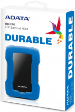 Внешний HDD 2,5" 1.0Tb ADATA (AHD330-1TU31-CBL, USB 3.2, black-blue)