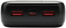 Внешний аккумулятор Gembird GPB-20Q (литий-полимерный, 20000mAh, выход 3A, вход 2.5А, QC4.0, PD, black)