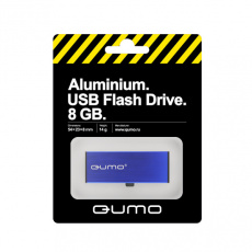 Флеш накопитель USB 2.0 8Gb QUMO, ALUMINIUM, Blue