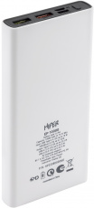Внешний аккумулятор Hiper EP10000 (литий-полимерный, 10000mAh, Type-C 5-12V 22.5W + 2*USB 5-12V 22.5W, вход Type-C 5-12V 18W + Micro USB 5-12V 18W, QC, BC, PD, white)