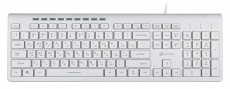 Клавиатура Oklick 490ML (USB, радужная подсветка, white)