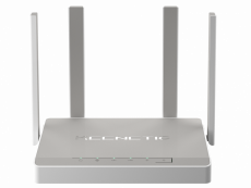 Роутер Keenetic Giga (KN-1010) (300/867Mbps, 2.4/5GHz, 4 port, 1000Mbps, 4 внешние несъёмные антенны 5dBi, порт SFP, 2*USB, USB Printer/FTP Server/3G/4G/LTE, grey-white)