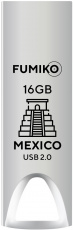 Флеш накопитель USB 2.0 16Gb FUMIKO MEXICO (FMX-03, silver)