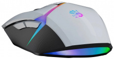 Мышь A4Tech Bloody W60 Max (USB, optical, 10000dpi, игровая, RGB подсветка, программируемая, 1.9m, panda white)