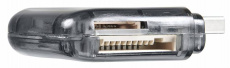 Карт-ридер Buro BU-CR-110 (microSD, SDHC, M2, MS, MS Duo, MMC, black, USB2.0)
