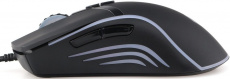 Мышь Gembird MG-810 (USB, optical, 3200dpi, RGB подсветка, игровая, 1.8m, soft-touch, black)