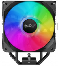 Вентилятор PCCOOLER PALADIN EX400S (1150/1151/1155/1156/1200/1700/AM4, 120mm, Al, Hydro, 800-1800rpm, <29dBa, 4 тепловые трубки, DTH, 4pin, 145W, rainbow LED, black) RTL