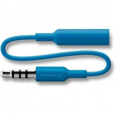 Гарнитура Philips SHE3595BL/00 (затычки для мобильный устройств (переходник для разных моделей телефонов), микрофон, 1.2m, blue)