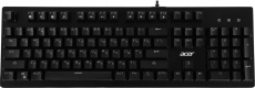 Клавиатура Acer OKW127 (USB, механическая, BLUE Switch, регулируемая подсветка, игровая, мультимедийная, 1.8m, black)