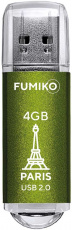 Флеш накопитель USB 2.0 4Gb FUMIKO PARIS (FPS-21, 30MB/s, green)