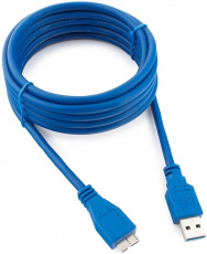 Кабель USB 3.0 Am - micro USB 3.0m (CCP-mUSB3-AMBM-10, экранированный, blue) Cablexpert