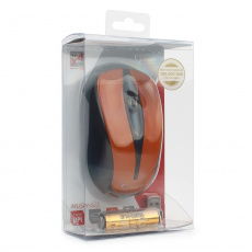 Мышь беспроводная Gembird MUSW-325 (optical, 1000dpi, AA, black-orange)